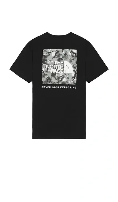 The North Face Short Sleeve Box Nse Tee In Tnf Black & Multicolor