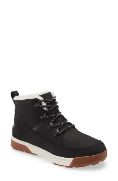 The North Face Inc Women's Sierra Mid Lace Waterproof Boots In Tnf Black/gardenia White