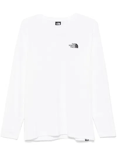 The North Face White Box Nse Long Sleeve T-shirt In Bianco