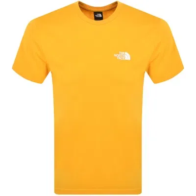 The North Face Simple Dome T Shirt Yellow