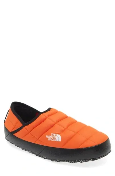 The North Face Thermoball™ Traction Water Resistant Slipper In Tnf Orange/tnf White