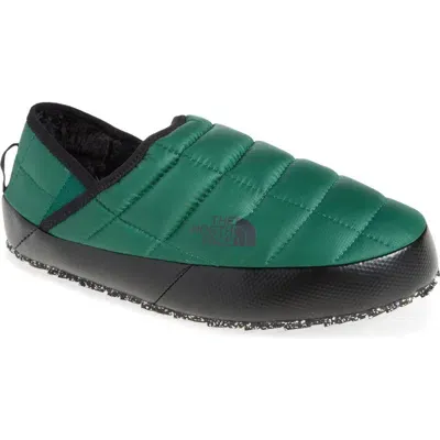 The North Face Thermoball™ Water Repellent Traction V Mule In Evergreen/tnf Black