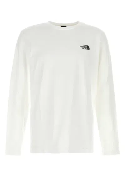 The North Face White Cotton Blend T-shirt