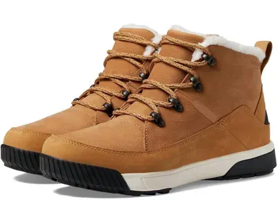 The North Face Women's Sierra Mid Lace Waterproof Shoes In Almond Butter In Brown