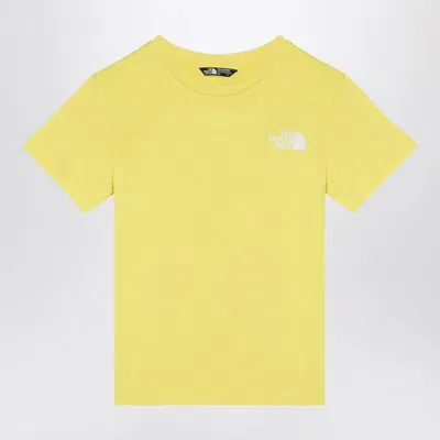 The North Face Yellow Cotton Blend Crew-neck T-shirt With Logo