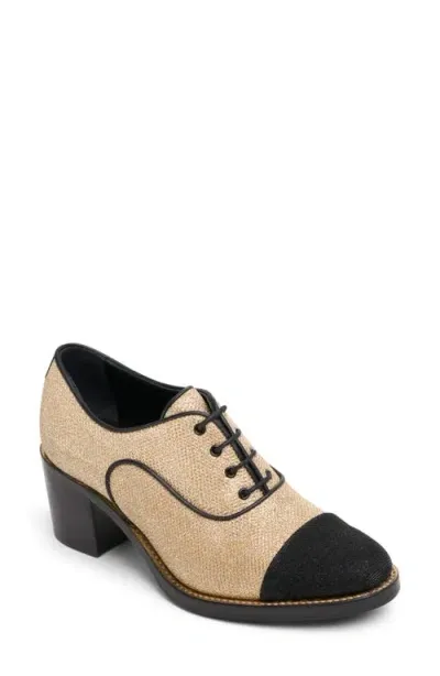 The Office Of Angela Scott Mrs. Maisel Cap Toe Oxford Pump In Sparkle