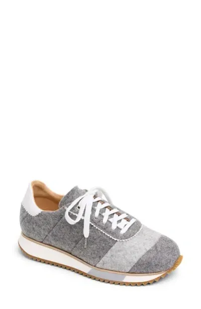 The Office Of Angela Scott The Quinn Felted Wool Sneaker In Grey Wool