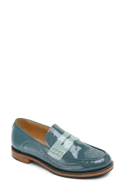 The Office Of Angela Scott Ms. Charlotte Loafers In Teal