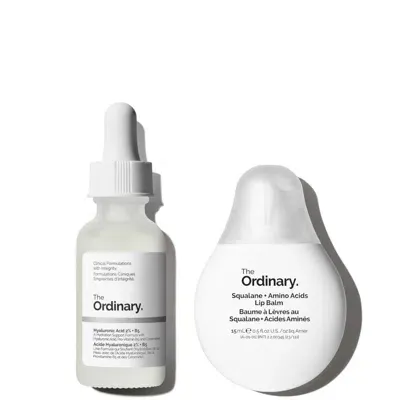 The Ordinary 's Hydrating Lip And Face Power Duo In White