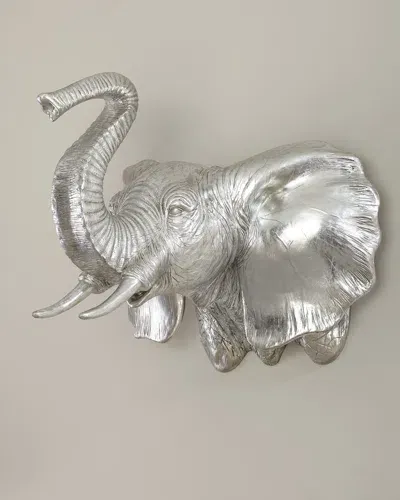 The Phillips Collection Elephant Silver Leaf Wall Sculpture