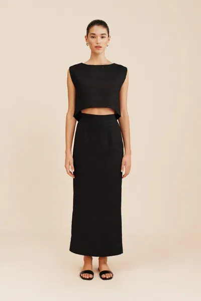 The Posse Emma Pencil Skirt In Black