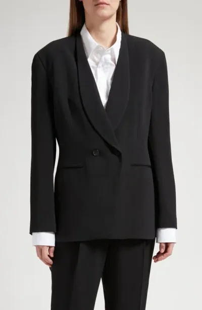 The Row Alda Double-breasted Blazer Jacket In Black