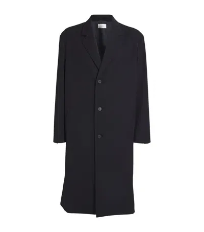 The Row Argo Virgin Wool Coat In Navy