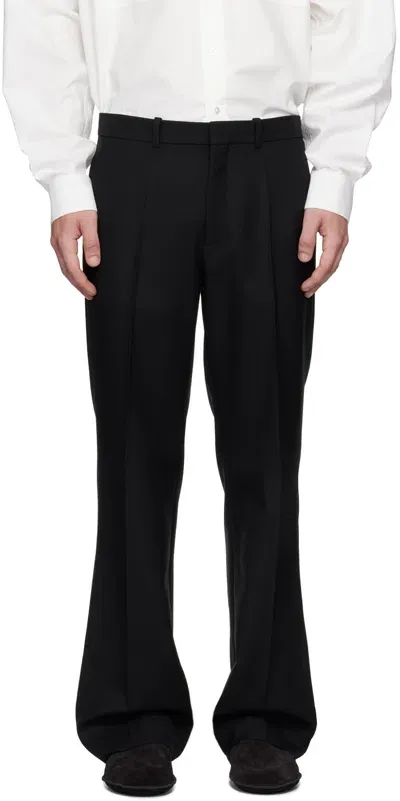 The Row Black Albion Trousers In Blk Black