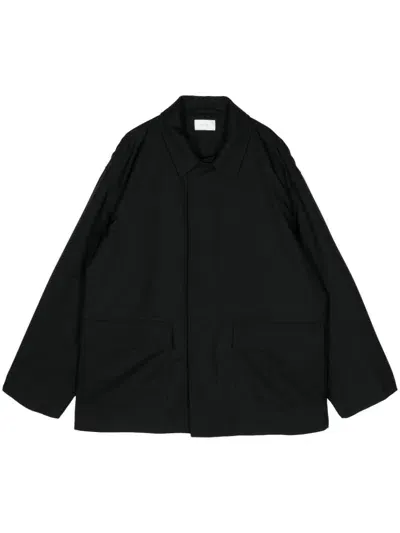 The Row Black Frankino Wool Jacket In Blk Black