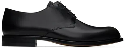 The Row Black Novus Leather Derbys In Blk Black