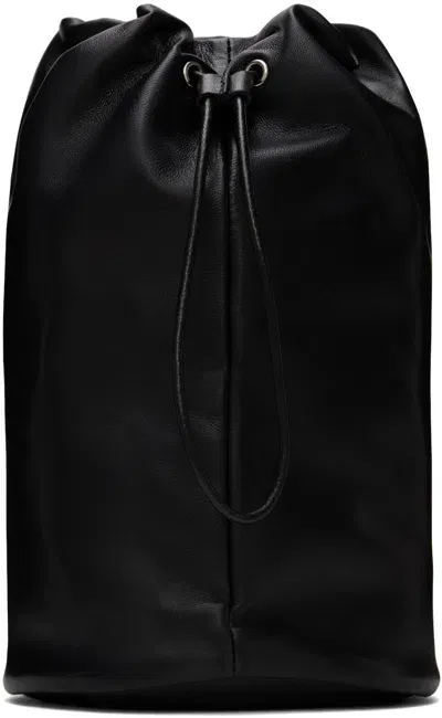 The Row Black Sporty Pouch In Blpl Black Pld