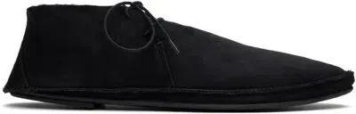 The Row Black Tyler Lace Up Derbys In Blk Black