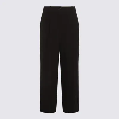 The Row Black Wool Pants