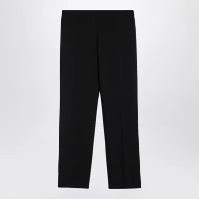 The Row Black Wool Trousers