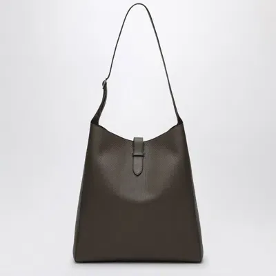 The Row Blake Brown Hobo Bag In Grey