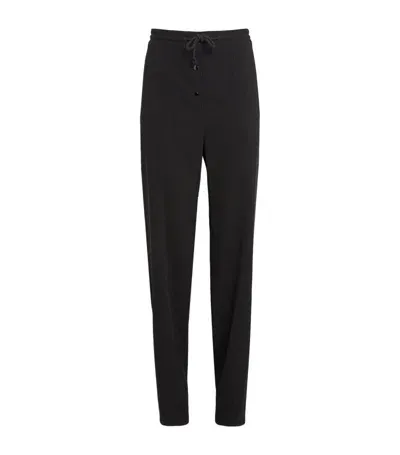 The Row Bonnette Wool-blend Trousers In Black