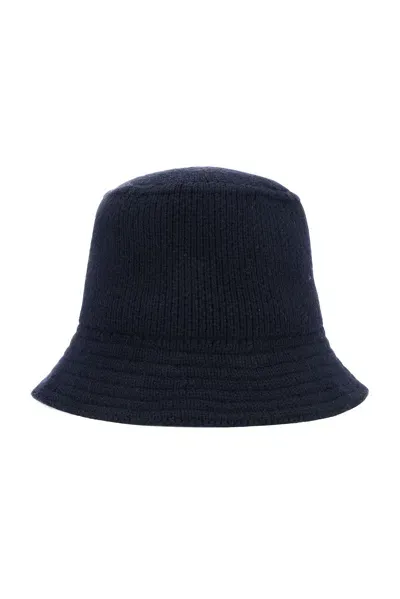 The Row Burke Bucket Hat In Dark Navy