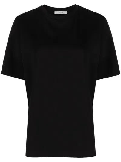 The Row Chiara Cotton T-shirt In Black