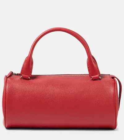 The Row Edith Leather Shoulder Bag In Red