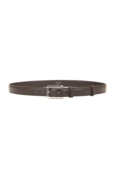 The Row Frame Belt In Dark Brown Ans