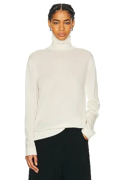 The Row Fulton Turtleneck In Ivory