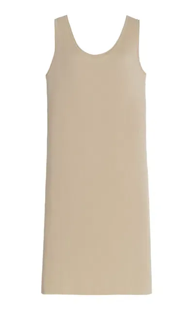 The Row Garfield Silk Dress In Ivory