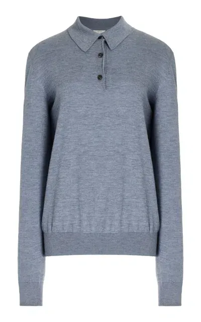 The Row Harlette Cashmere Top In Grey