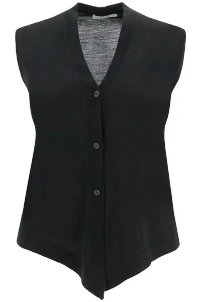 The Row "harrell Knit Vest In Black