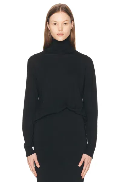 The Row Black Davos Turtleneck