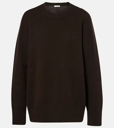 The Row Hibem Cashmere Sweater In Brown