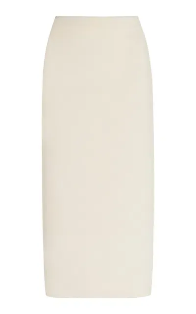 The Row Bartellette Pencil Skirt In Ivory