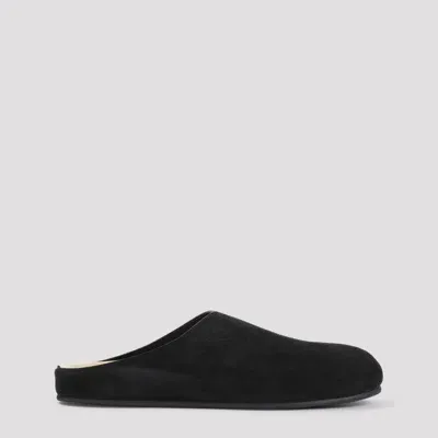 The Row Hugo Mules In Black