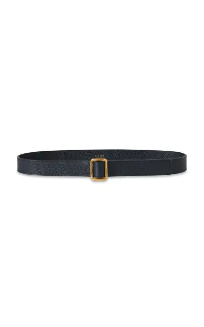 The Row Jin Leather Belt In Gold