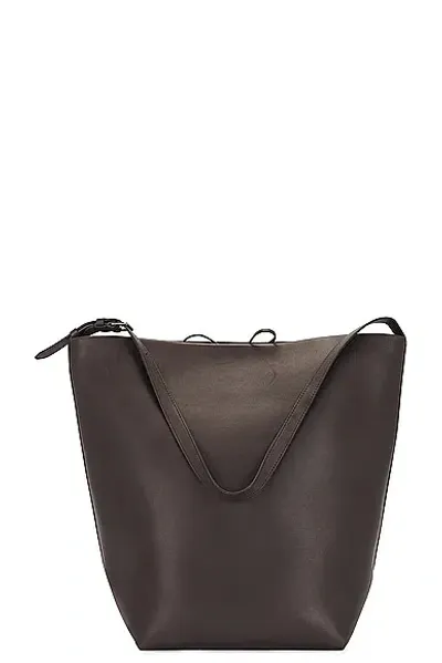 The Row Large N/s Park Tote Belt Bag In Dark Brown Pld