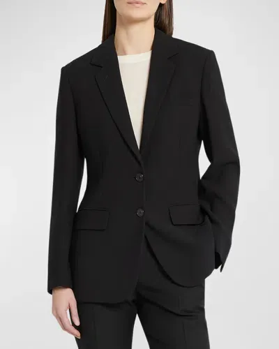 The Row Linda Single-breasted Jacket In Black