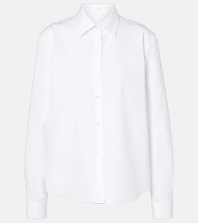 The Row Maigret Cotton Poplin Shirt In White