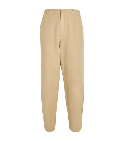 The Row Marlon Cotton Chinos In Beige