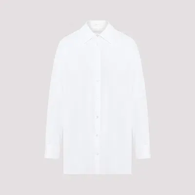 The Row Optic White Cotton Luka Shirt