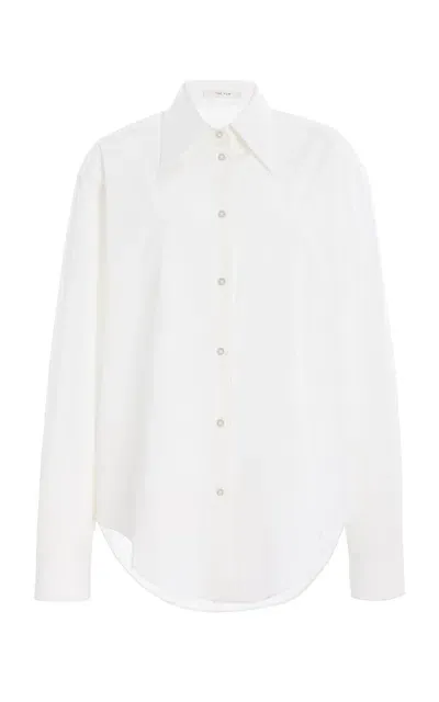 The Row Parave Silk Shirt In Ivory