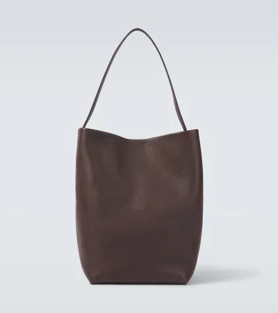 The Row Park N/s Large Leather Tote Bag