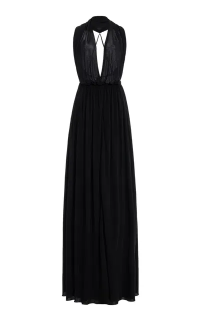 The Row Pharao Maxi Dress In Black