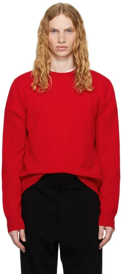 The Row Benji Cashmere Knit Sweater In Firetruck