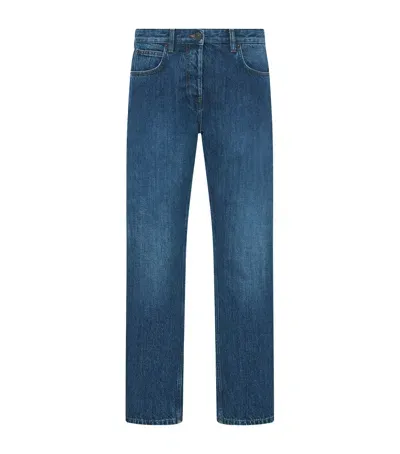 The Row Riaco Mid-rise Slim Jeans In Blue