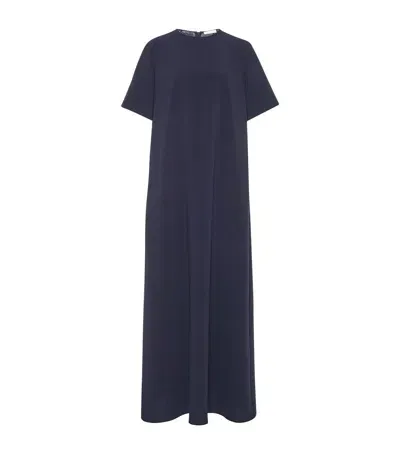 The Row Robi Maxi Dress In Navy